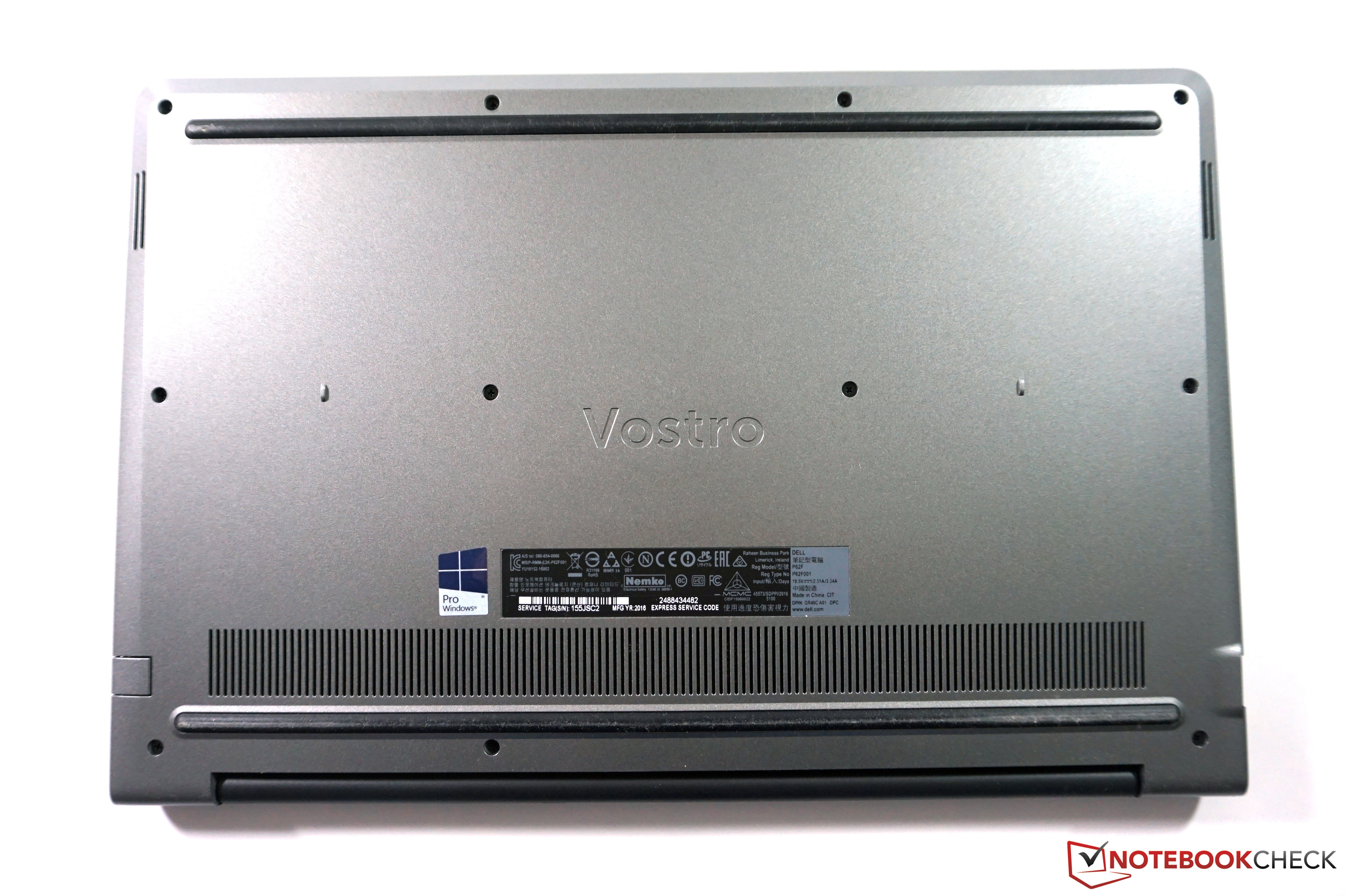 Test Dell Vostro 15 5568 (Core i5-7200U, Full-HD, 2017) Laptop