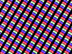 RGB Subpixel des IPS Panels mit glatter (glossy) Oberfläche