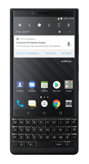 Die DETK-App überwacht die Sicherheit des BlackBerry Key2