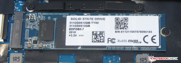 Eine PCIe-SSD dient als Systemlaufwerk.