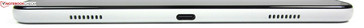 Fußseite: Lautsprecher, USB-C-Port (USB 2.0)