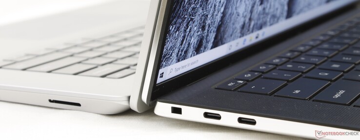 Links: Microsoft Surface Laptop 3 15, rechts: Dell XPS 15 9500