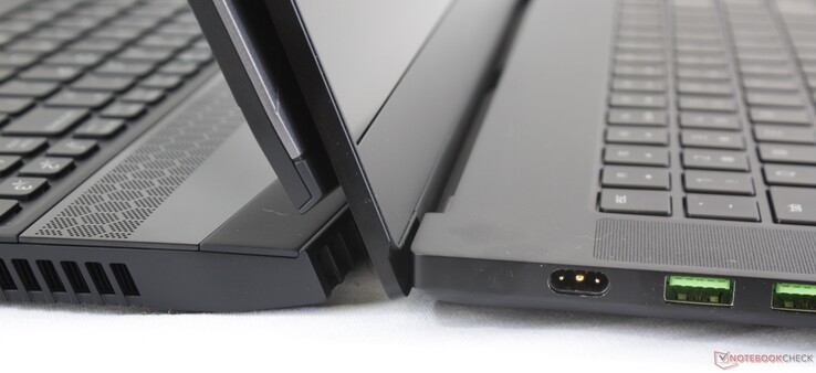 Links: Dell Alienware m15, Rechts: Razer Blade 15 Advanced Model