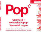 Pop-up-Stores für das OnePlus 6T: Ab 31. Oktober das OnePlus 6T ausprobieren und kaufen.