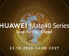 Im Jahr 2020 will Huawei mit der Mate 40 Smartphone-Serie noch einmal ordentlich auf den Putz hauen: Der Launch findet global am 22. Oktober statt.