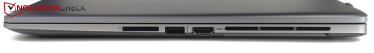 Rechts: SD-Reader, USB-A 3.2 Gen 2, HDMI