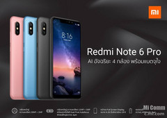 Vorerst exklusiv in Thailand erhältlich ist das neue Xiaomi Redmi Note 6 Pro um umgerechnet 185 Euro.