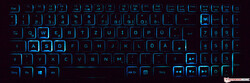 Tastatur des Acer Predator Helios 300 PH315 (beleuchtet)