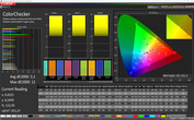 CalMan Farbgenauigkeit (Zielfarbraum AdobeRGB) - Profil: Anpassbar