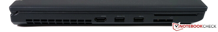 Links: HDMI 2.0, 2x USB-A 3.1 Gen1, 4-in-1 SD-Leser, SmartCard-Leser