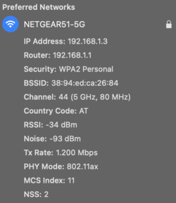 Nur 80 MHz und daher 1200 MBit per WiFi 6