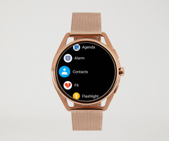 Armani stellt eine neue Smartwatch in Rose Gold vor. (Bild: Armani)