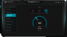 PredatorSense - GPU Turbo einstellen
