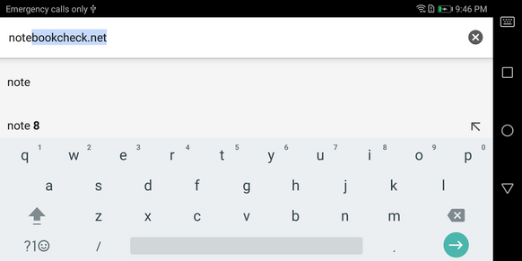normale Android-Tastatur