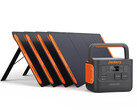 Der Jackery Solargenerator 1000 Pro mit vier SolarSaga 200. (Bild: Jackery)