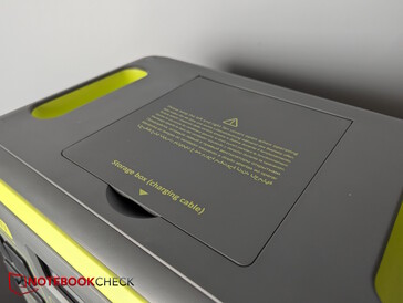 Klappfach auf der Oberseite