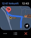aktive Navigation mit der Karten-App