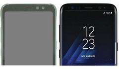 Kommt das Galaxy S8 Active mit flachem Display? Hier neben einem Galaxy S8 mit Edge-Display.