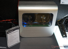 Zotac hat die externe Thunderbolt 3-GPU-Box verkleinert, ein Prototyp war auf der Computex 2017 zu sehen.