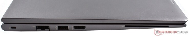 Kensington Lock (nano), GBit-RJ45, USB-A 3.1 Gen1 (5 GBit/s), HDMI 2.0, Smart Card