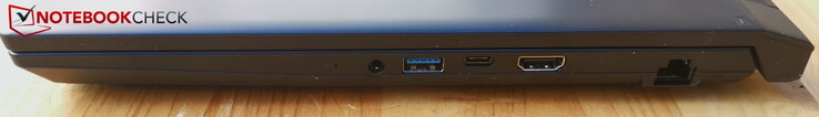Rechts: Headset, USB-A 3.0, USB-C 3.0 mit DP, HDMI 2.1, LAN