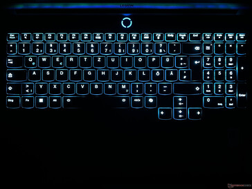 Tastaturbeleuchtung (hier durchgängig in Blau)