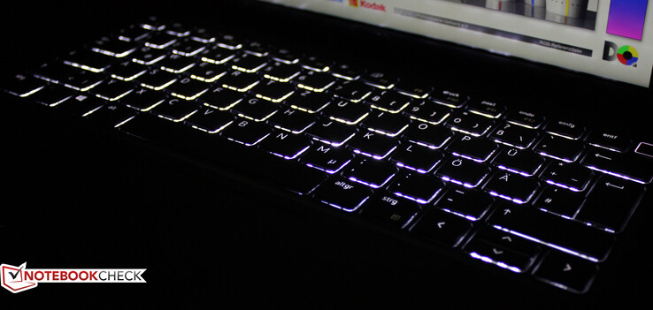 Zweistufig beleuchtete Tastatur im Dell Latitude 7420