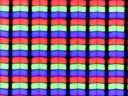 RGB Subpixel ohne matte Beschichtung