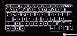 Tastatur des HP Spectre 13 (beleuchtet)