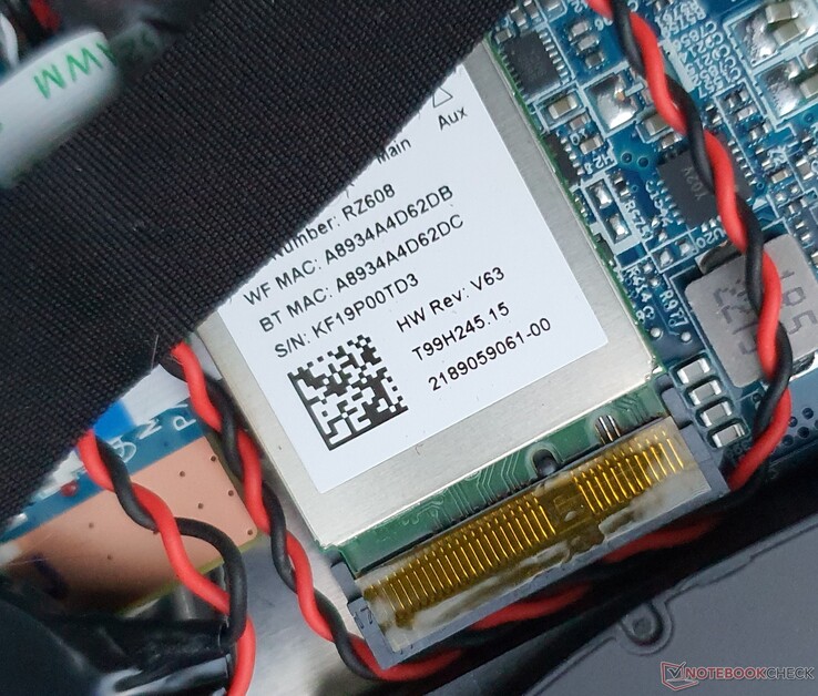 Der gesteckte MediaTek-RZ608-WiFi-Chip ist deutlich langsamer als etwa eine Intel AX211