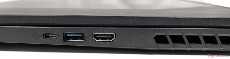 Rechts: USB Typ-C 3.2 Gen. 2, USB Typ-A 3.2 Gen. 2 mit Ladefunktion, HDMI 2.0