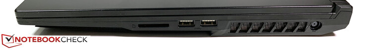 Rechts: Cardreader, 2x USB-A 3.1 Gen.1, Netzteil