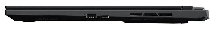 Rechte Seite: USB 3.2 Gen 2 (USB-A), Thunderbolt 4 (USB-C; Power Delivery, Displayport)