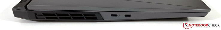 Links: USB-C 4 mit Thunderbolt 4 (DisplayPort 1.4), USB-C 3.2 Gen.2 (DisplayPort 1.4)