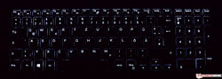Tastatur des Dell G5 15 5587 (beleuchtet)
