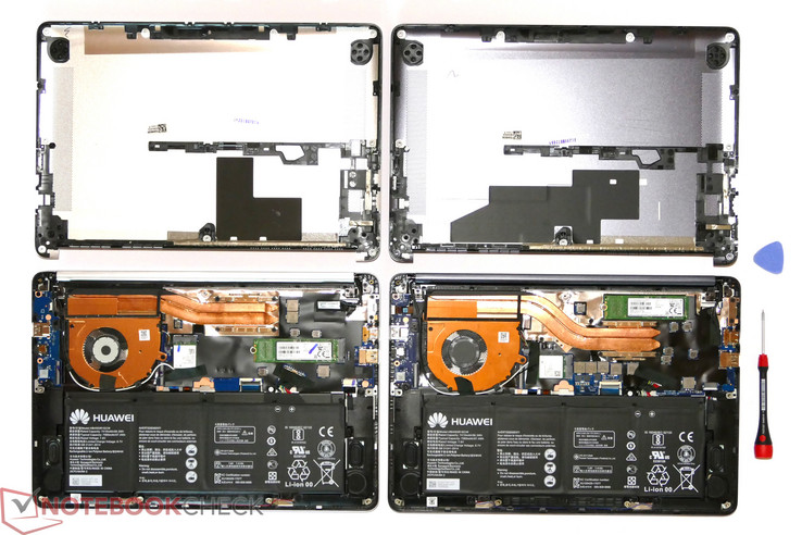 Links die AMD-Version, rechts die Ausstattung mit Intel-CPU und Nvidia-GPU