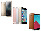 Im Vergleich: Apple iPhone 6S Plus vs. Huawei Mate S vs. LG G4