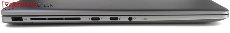 Links: Netzteil, 2x USB-C 4.0/Thunderbolt 4 (1x PD), Headset