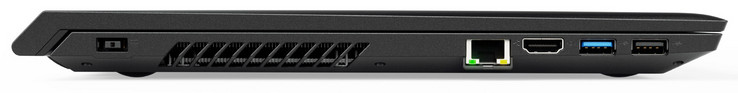 linke Seite: Netzanschluss, Gigabit-Ethernet, HDMI, USB 3.1 Gen 1 (Typ A), USB 2.0 (Typ A)