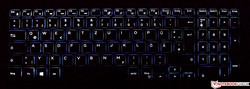 Tastatur beim Dell Inspiron 17-7773 (beleuchtet)