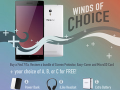Oppo Find 7a und Find 7: Winds of Choice Promotion mit Accessories Bundle