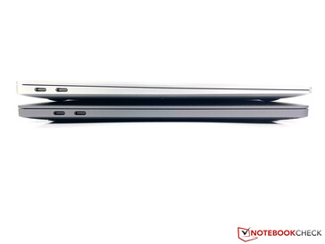 MacBook Pro 13 (unten) vs. MacBook Air (oben)