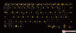 Tastatur des Asus ZenBook Flip S (beleuchtet)