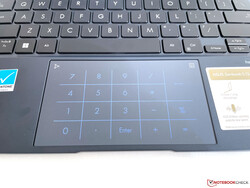 Das Touchpad kann auch als Nummernblock genutzt werden.