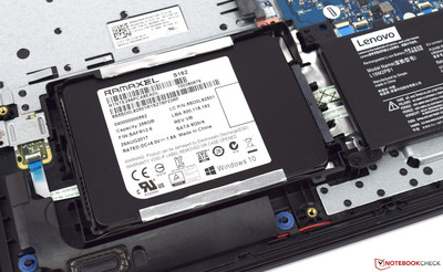 256-GB-SSD im eingebauten Zustand