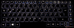 Hintergrundbeleuchtete Tastatur