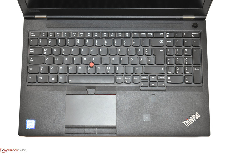 Tastaturbereich des Lenovo ThinkPad P52
