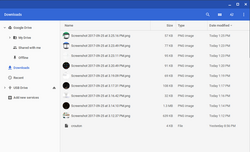 Das Dateisystem von ChromeOS integriert Zugriff auf Drive.