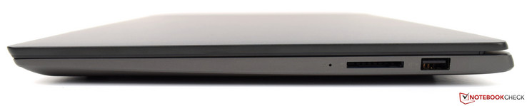 Rechts: SD-Kartenleser, USB Typ A 3.0