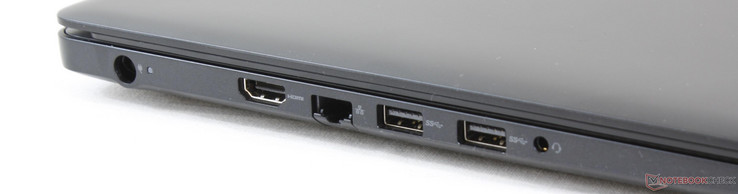Links: Strom, HDMI 2.0, RJ-45, 2x USB 3.0, 3,5-mm-Audio-Kombo